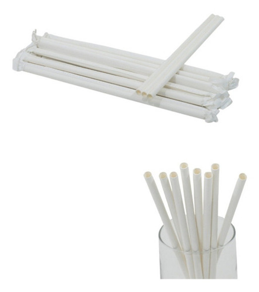 Canudo Biodegradável Embalagem Individual 19cm C/ 500 Un 0 Canudo Biodegradável Embalagem Individual 19cm C/ 500 Un 0