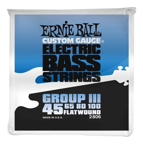 Encordado Bajo Ernie Ball Bass Flat Group Iii .045 0