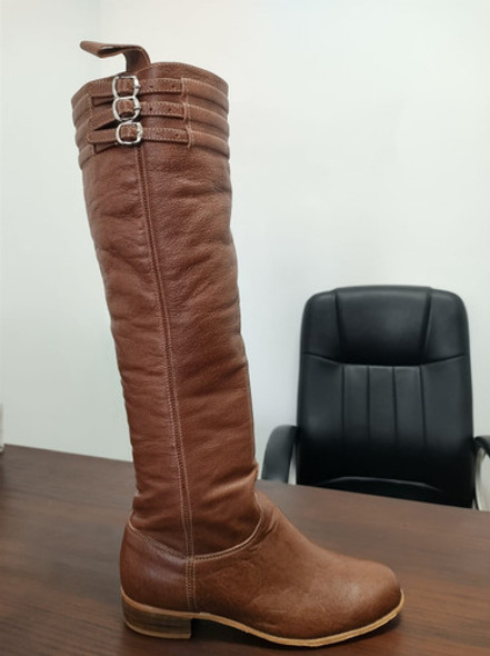 Bota Caña Alta Con 3 Hebillas!! Muy Lindo Modelo !! 1