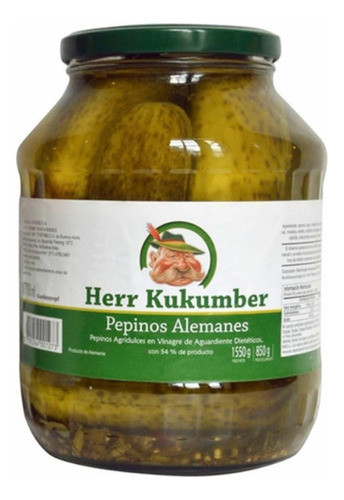 Pepinos Agridulces Alemanes Herr Kukumber 850 0