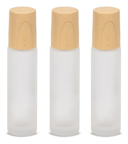 Kit 50 Roll On Vidro Fosco C/ Tampa Em Estampa De Bambu 10ml 1