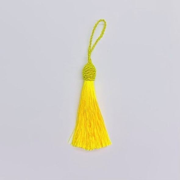 Pingente Tassel Amarelo Colmeia 9cm Franjas 10 Un 0