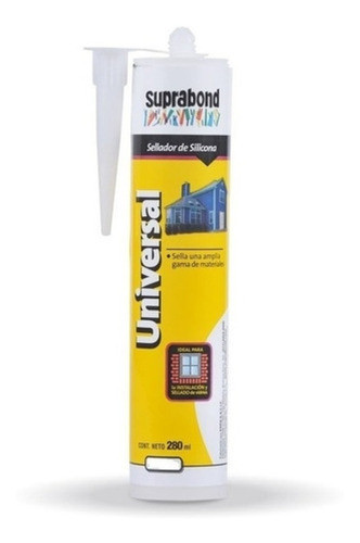 Sellador Silicona Suprabond Cartucho Transparente Universal 1
