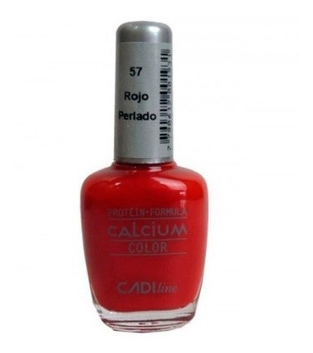 Esmalte Cadiline Tracidional Calcium Color 57 Rojo Perlado 0