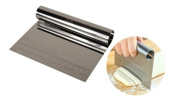 Cornet Espátula Scraper Alisador Repostería  Acero 0