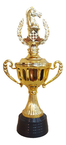Copa Plástica Asas Trofeo Ajedrez 27cm Económica 0