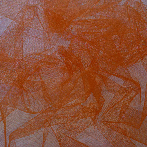 6 Metros Tecido Tule 100% Poliéster 1,20 Mt Largura Laranja 1