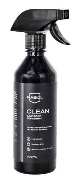 Clean Limpador Universal De Superficie 500ml Nasiol 0