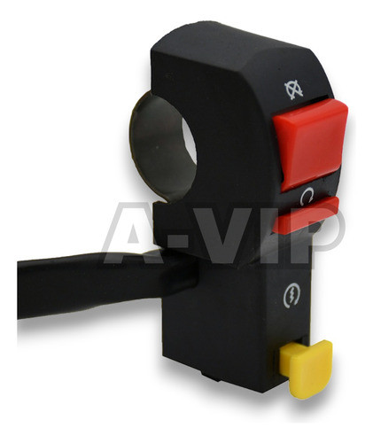 Tecla Switch Motos Interruptor On/off Arranque 22mm A-vip 1