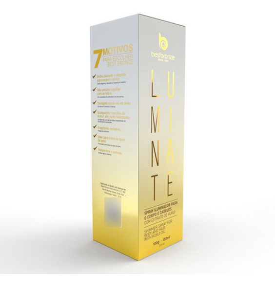 Iluminador Dourado Profissional Corpo E Cabelo Best Bronze 1