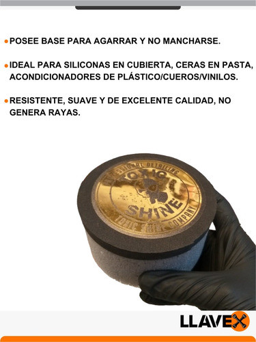 Pad Aplicador Circular De Mano Poliespuma Toxic Shine 1