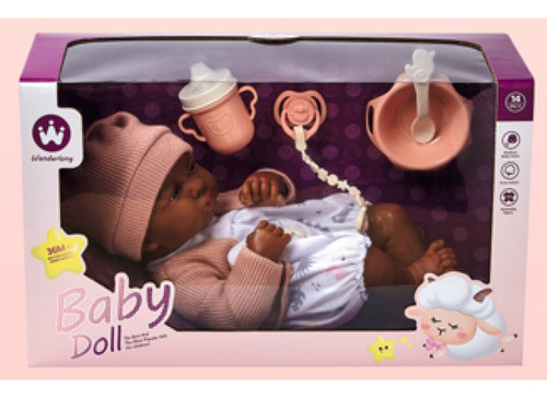 Bebote Muñeca New Born 36 Cm Con Acc Comida Y Chupete Bebe 1