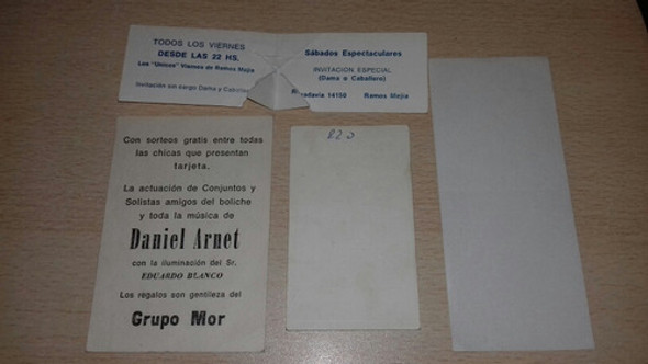4 Tarjetas De Boliche Camelot Ramos Mejia $2250 El Lote Comp 1