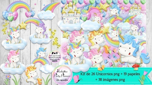 Cliparts, Imagenes Png Y Papeles Unicornios 1