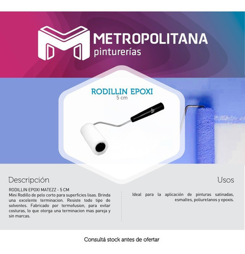 Rodillin Epoxi Rodillo Matezz | 5 Cm 1