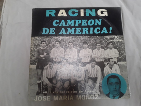 José María Muñoz Racing Club Campeón América - Vinilo Kktus 0 José María Muñoz Racing Club Campeón América - Vinilo Kktus 0