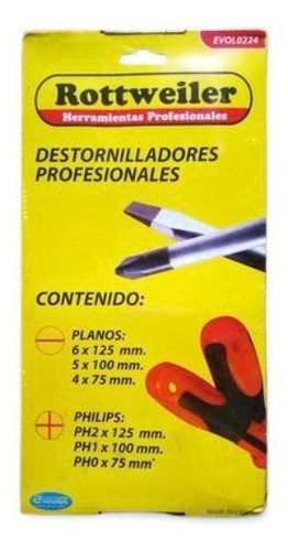 Juego De Destornilladores X 6 Piezas Combinadas 1