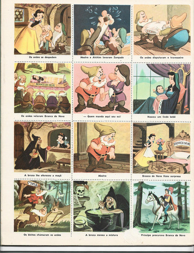 Album Figurinha -  Branca De Neve -  Completo Ebal Ano. 1970 1