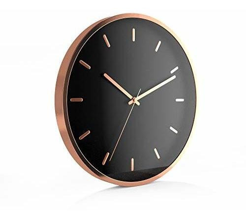 Reloj De Pared Analogico Moderno De Oro Rosa Driini - Marco 1