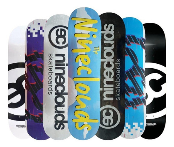 Shape Nineclouds 8.125 Full Logo Preto 1