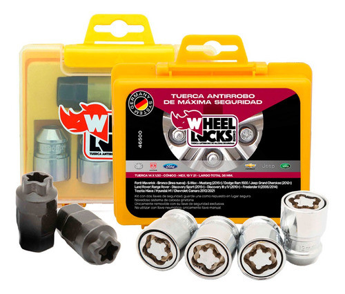 Tuercas Seguridad Antirrobo Hyundai H1 Wheel Locks 0