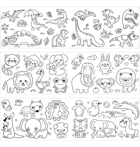 Rollo De Dibujo Para Niños Para Colorear De 30x300cm_a 2pcs. 0