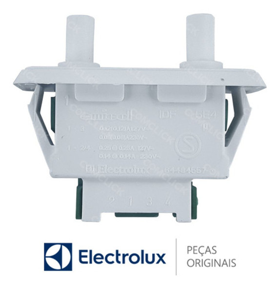 Interruptor Duplo Porta Refrigerador Electrolux Dc34 Dc38 Dc40 Dc41 Dc45 Dc46 Dc47 Dc47a Dc47g Dc48 Dc49a Dc49x Dc50x 1