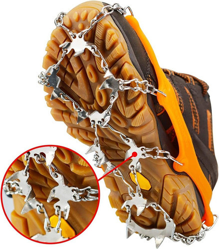 Crampones Para Botas 24 Puas De Acero Inoxidable - Talle L 0