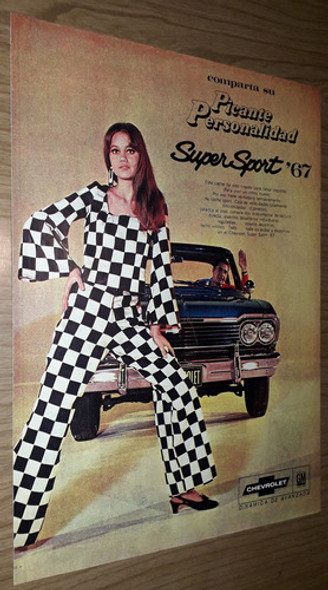 P53 Clipping Antigua Publicidad Auto Chevrolet Sp Año 1967 0