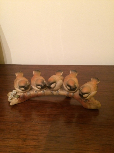 Figura Original Firmado Pajaros Capodimonte 0