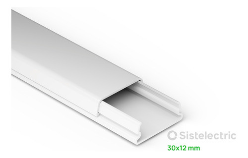 Cable Canal Autoadhesivo Genrod 30x12 Tira X 2 Mts Pvc 1