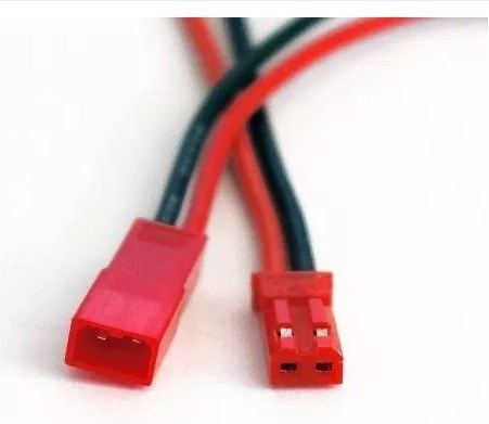Conector Jst Rcy 2 Pines Pitch 2.5mm Siliconado 10cm Par M/h 1