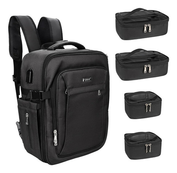 Mochila De Maquillaje Relavel Con Paquete De 4 Bolsas De Maq 0