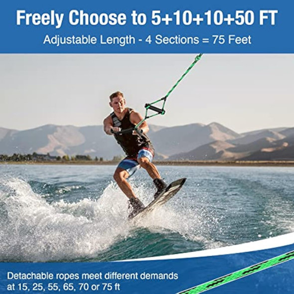 Affordura Cuerda De Esquí Acuático Con Asa, 1