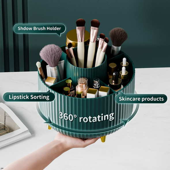 Organizador De Brochas Para Maquillaje 360° Verde 1