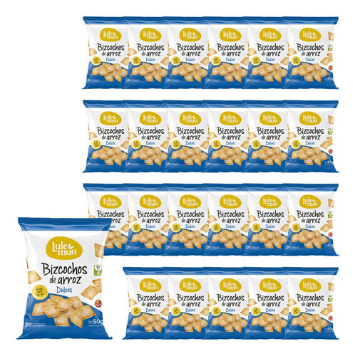 Bizcocho De Arroz Dulce Lule Muu 50g Sin Tacc Break Pack X24 0