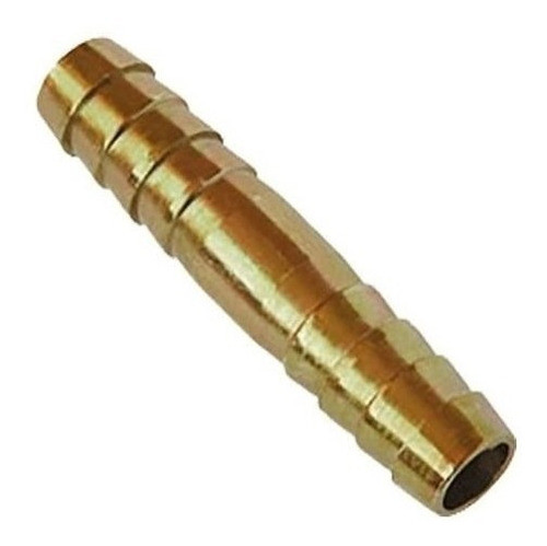 5 Conexões Emenda Reta Escama De 1/4'' (6mm) P/ Mangueira Ar 0