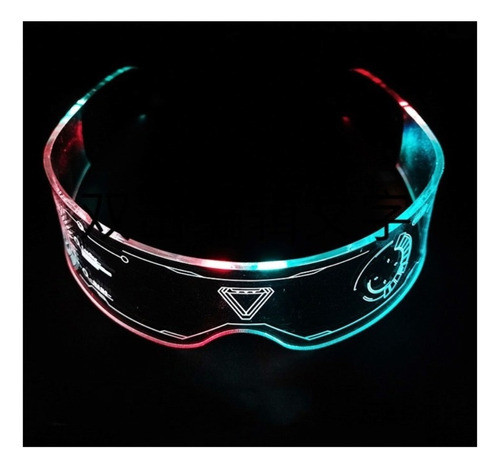 Lentes Led Futuristic Electronica Rave Boda 15 Rgb Flash F16 1