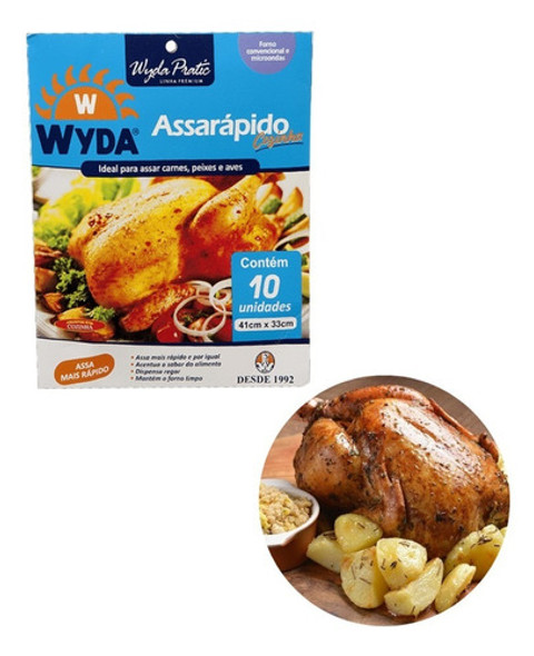 200un Assa Rápido Cozinha Frango Carnes Peixes 41x33cm 0
