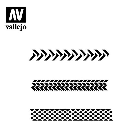 Vallejo Stencil Rodadas De Neumático 1/35 1