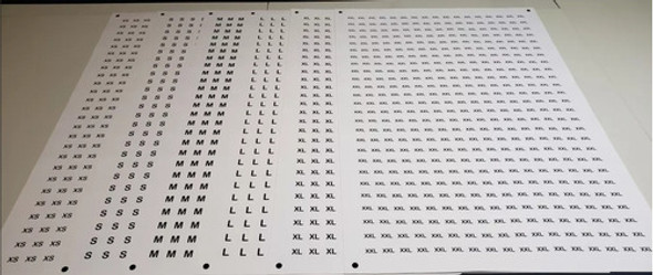 Etiquetas Autoadhesivas Talles Numero (28-46) 442 Unidades 1