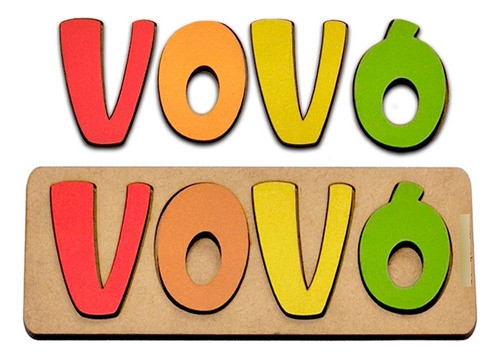 Quebra-cabeça Vovó Brinquedo Educativo Pedagógico 0