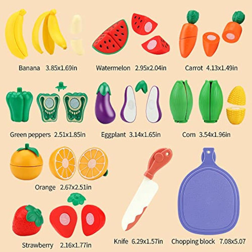 Deejoy Juego De 26 Piezas De Corte De Alimentos 1