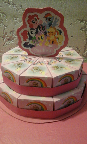 Torta De Cajitas My Little Pony Para Golosinas 20 Porciones 1