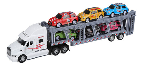 Carrier Truck Car 1:48 Toy Model Alloy Removível Six Kids 1