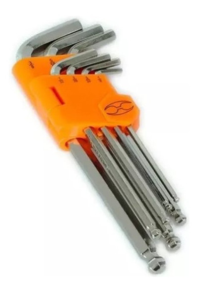 Kit Juego Llave Allem Largas 7 Piezas Hexagonal Acero Truper 0