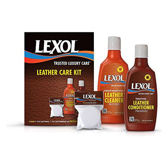 Kit De Cuidado Del Limpiador Y Acondicionador De Cuero Lexol 0