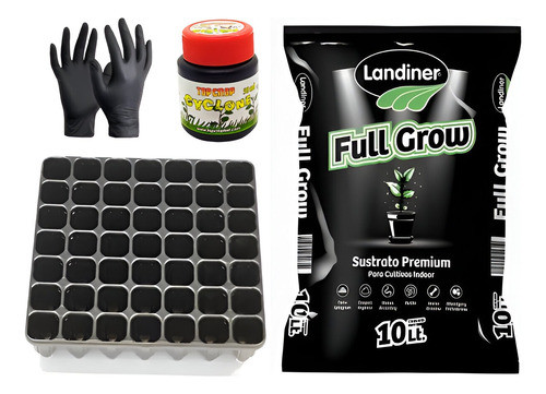 Combo Full Grow 10l+cyclone+esquejera De 48+guantes Valhalla 0