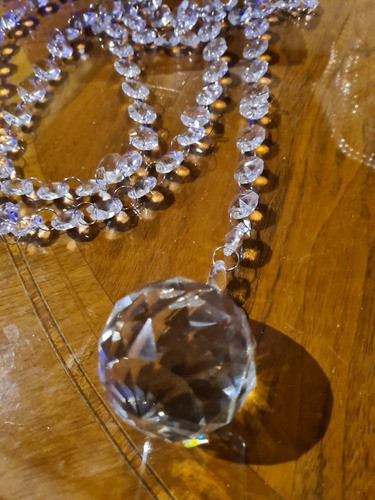 1 Metro Cairel Y Esfera Cristal  Diamantada 6 Cm En Belgrano 0