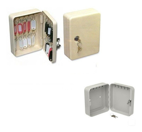 Caja Guardallaves De 24 U. Color Beige De Adosar Con Cierre 0